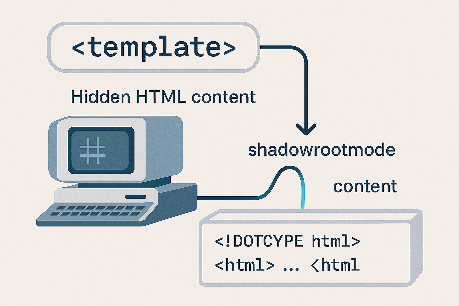 HTML <template>: Cetak Konten Dinamis dengan Shadow DOM Lebih Mudah